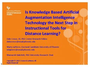 Is Knowledge Based Artificial Augmentation Intelligence Technology the