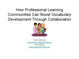 How Professional Learning Communities Can Boost Vocabulary Development