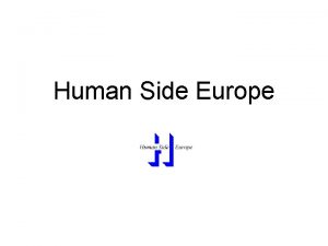 Human Side Europe Manager le capital humain Prdire