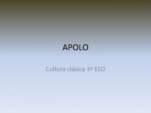 APOLO Cultura clsica 3 ESO RBOL GENEALGICO Zeus