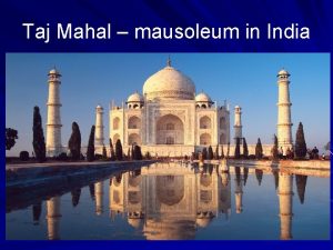 Taj Mahal mausoleum in India Ganesh Hindu god