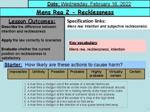 Date Wednesday February 16 2022 Mens Rea 2