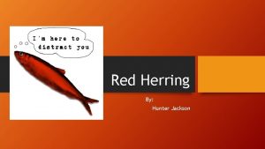 Red Herring By Hunter Jackson What is Red