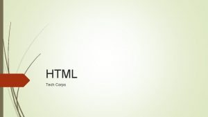 HTML Tech Corps Unordered Lists ul liItem 1li