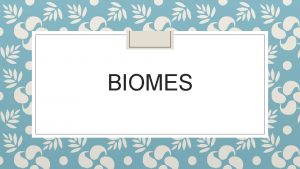 BIOMES Video Summary https www youtube comwatch v0