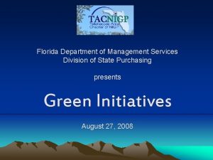 Florida Department of Management Services Division of State