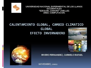 UNIVERSIDAD NACIONAL EXPERIMENTAL DE LOS LLANOS OCCIDENTALES EZEQUIEL