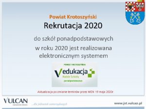 Powiat Krotoszyski Rekrutacja 2020 do szk ponadpodstawowych w